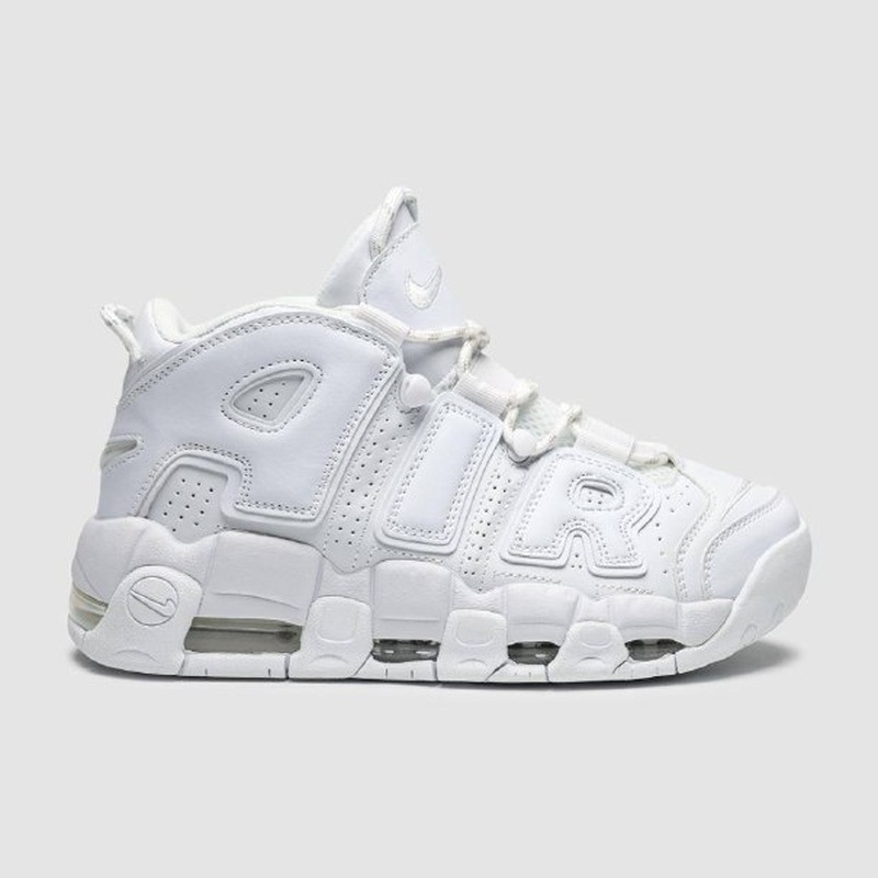 Nike Air More Uptempo White on White